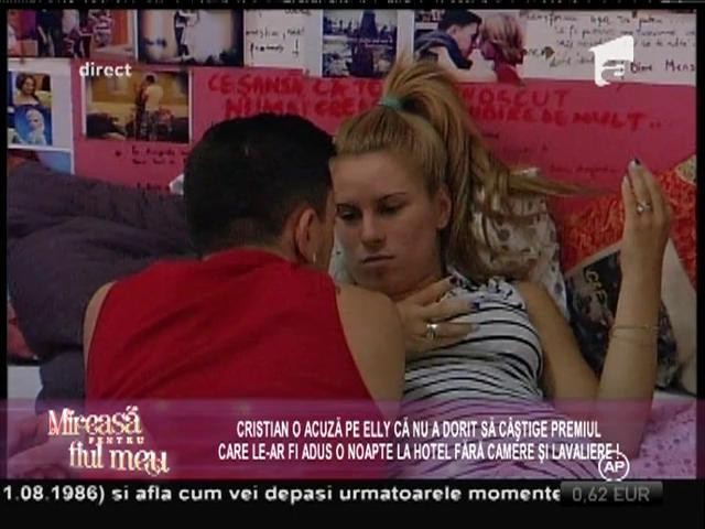Elly şi Cristian, discuţii tot mai aprinse. De ce se ceartă cei doi concurenţi