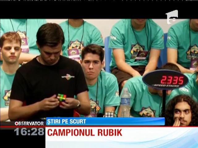 Un australian a c&acirc;ştigat Campionatul mondial de Cub Rubik
