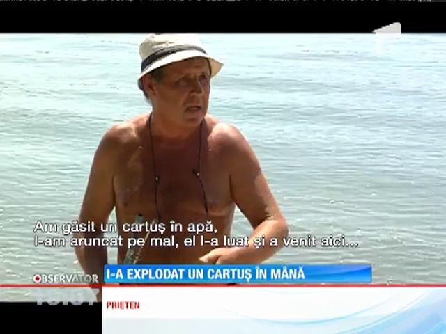 Update / Un pensionar a fost mutilat de un cartuş pe care a vrut să-l cureţe