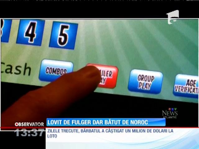 Lovit de trăsnet şi apoi bătut de noroc