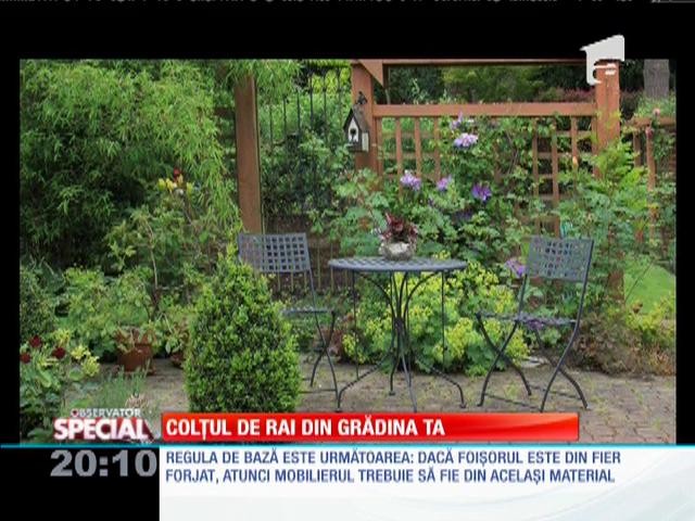 SPECIAL! Colţul de rai din grădina ta