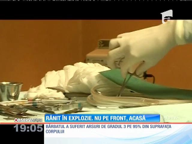 Un subofițer a ajuns &icirc;n stare gravă la spital &icirc;n urma unei explozii