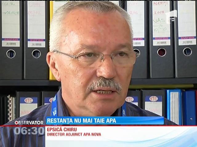 &Icirc;n Capitală zeci de imobile au fost debranşate de la apă rece din cauza restanţelor