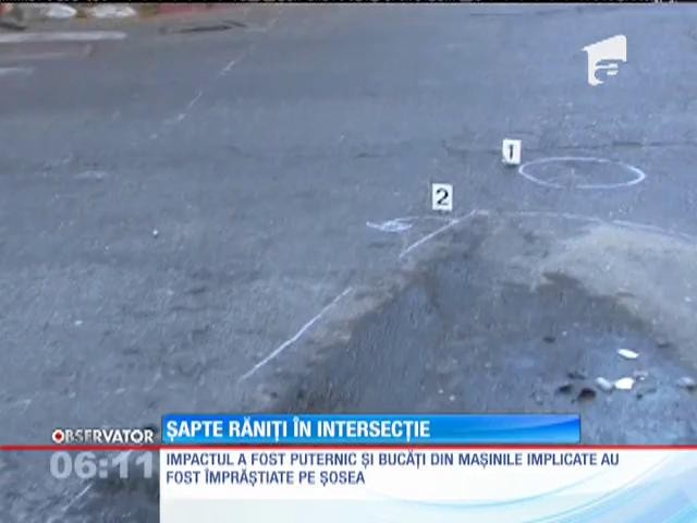 Şapte oameni, răniţi &icirc;ntr-o intersecţie din Buzău