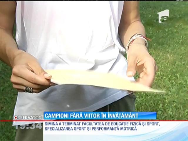 Campioni &icirc;n sport, dar fără viitor &icirc;n &icirc;nvățăm&acirc;nt
