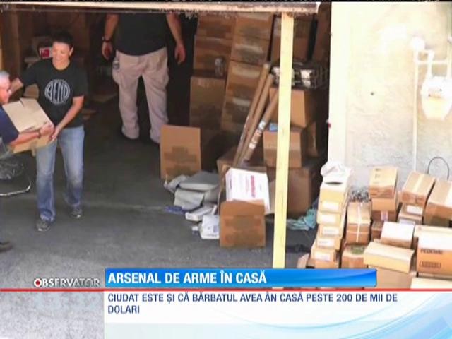 Depozit de armament, găsit &icirc;n casa unui bărbat