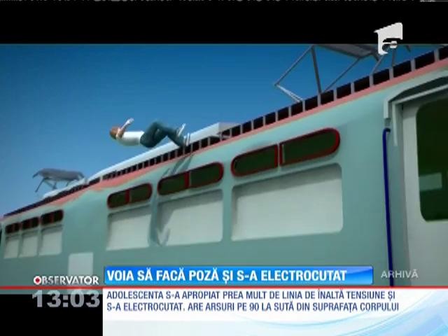 O t&acirc;nără voia să facă o poză şi s-a electrocutat