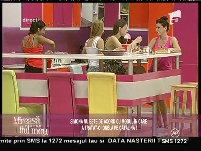 Comportamentul Ionelei nu este pe placul Simonei!