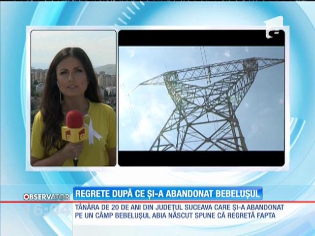 T&acirc;năra din Suceava, care şi-a abandonat bebeluşul &icirc;ntr-un lan de ovăz, cercetată &icirc;n stare de libertate