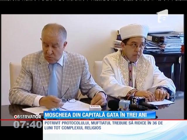 Moscheea din Capitală va fi gata &icirc;n trei ani