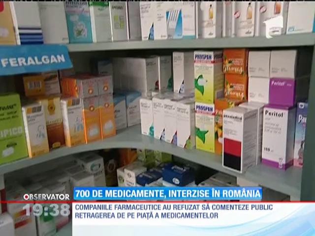 700 de medicamente, interzise &icirc;n Rom&acirc;nia