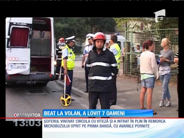 Un şofer beat a lovit șapte oameni. Unul a murit