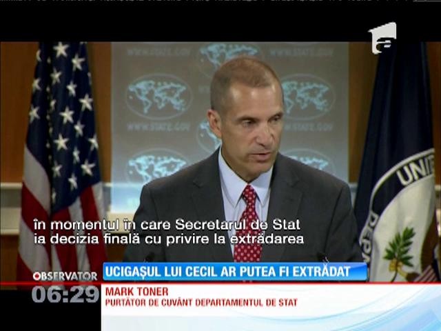 Ucigaşul leului Cecil ar putea fi extrădat &icirc;n Zimbabwe