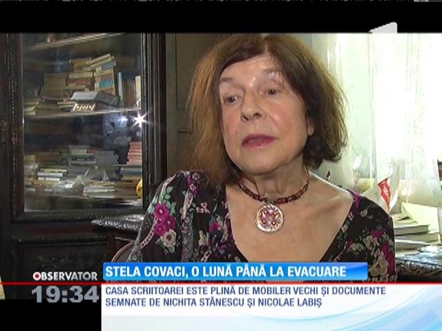 Scriitoarea Stela Covaci, &icirc;n pericol de a fi evacuată