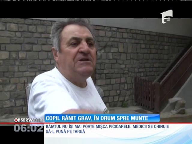 O femeie şi un copil de 10 ani au fost răniţi grav, &icirc;ntr-un accident petrecut la intrarea &icirc;n Sinaia