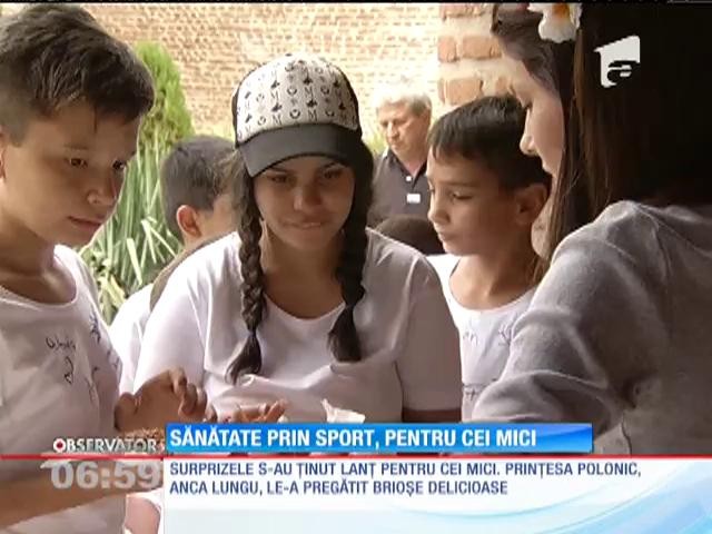 Vedetele Observator şi Gaşca Zurli susţin &bdquo;Sănătatea prin sport", &icirc;n r&acirc;ndul copiilor din centrele de plasament