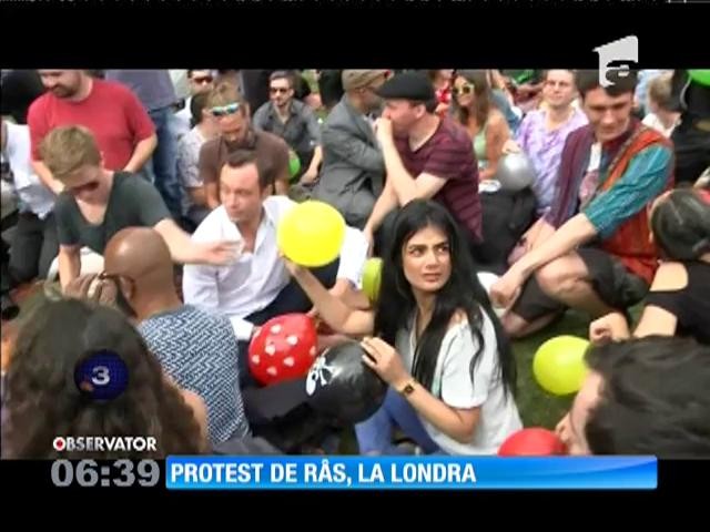 Protest inedit &icirc;n faţa Parlamentului de la Londra