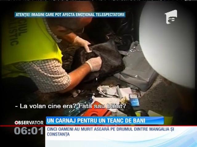 Carnagiu pe drumul care leagă Constanţa de Mangalia. Cinci oameni au murit
