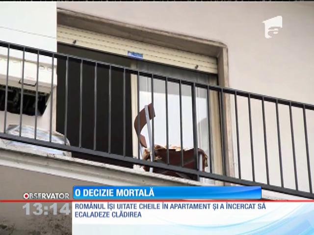 Un rom&acirc;n a murit &icirc;n Italia, după ce a căzut de la etajul al treilea al blocului &icirc;n care locuia