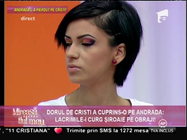 Andrada se simte foarte afectată după eliminarea lui Cristi!