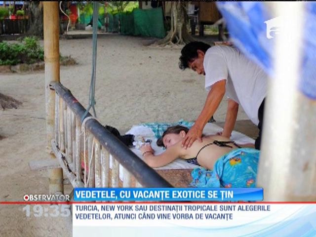 Obrazul de vedetă cu soare exotic se ţine!