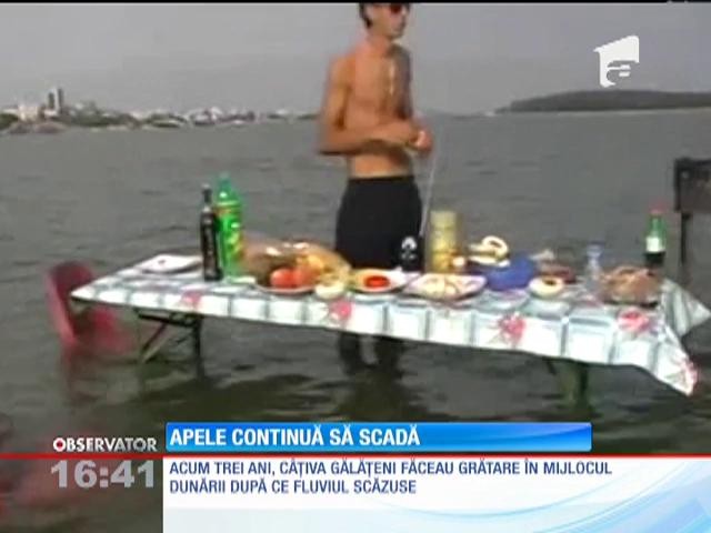 Dunărea a scăzut at&acirc;t de mult &icirc;nc&acirc;t a dob&acirc;ndit un nou obiectiv turistic