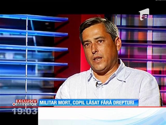 Fiica militarului mort &icirc;ntr-un accident, de Ziua Imnului, riscă să nu-şi primească drepturile de urmaş