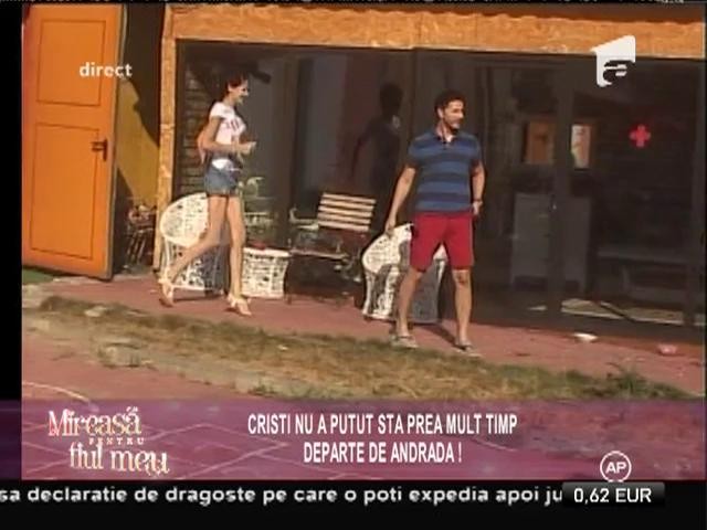 Eliminarea lui Cristi a fr&acirc;nt inima Andradei!