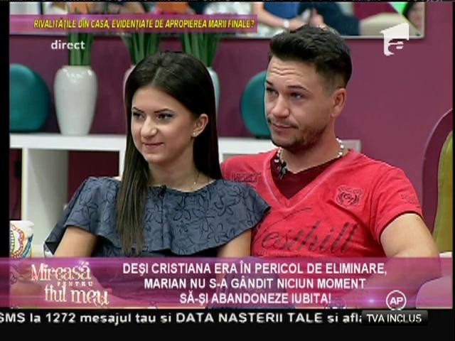 Sfatul lui Marian, către Cristiana: "&Icirc;n viața trebuie să fii precum hiena!"
