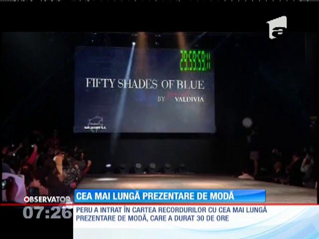Cea mai lungă prezentare de modă a avut loc &icirc;n Peru