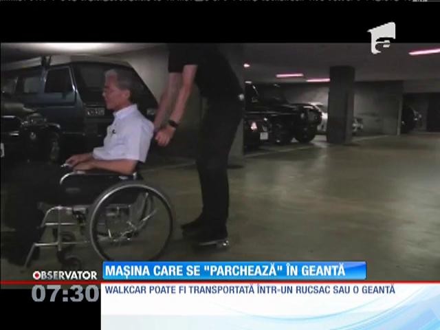 Un japonez a realizat prima maşină care poate fi purtată pe umăr