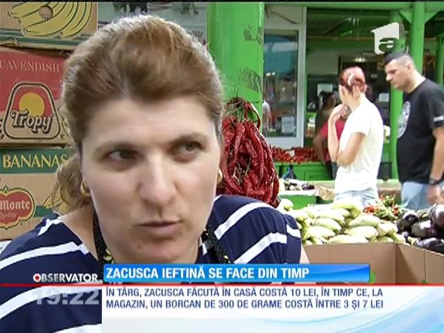 Bucătăresele au &icirc;nceput să pună &icirc;n cămară primele conserve