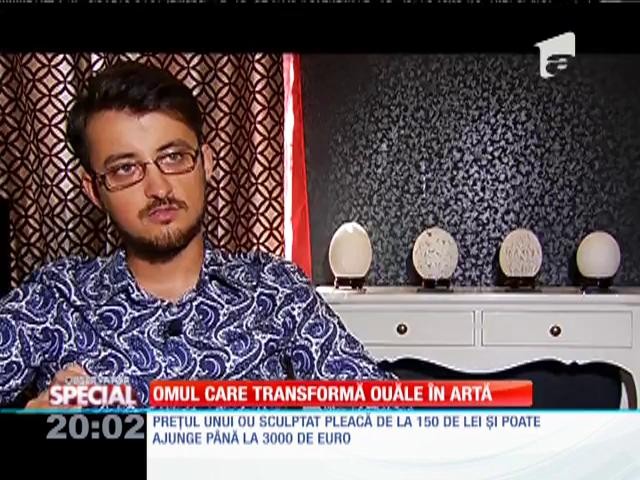 Special! Omul care transformă ouăle &icirc;n artă