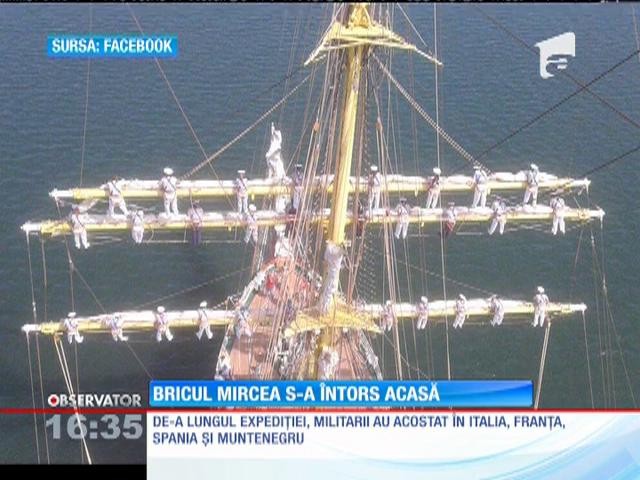 Emoţii &icirc;n Portul Militar Constanţa. Bricul Mircea s-a &icirc;ntors acasă
