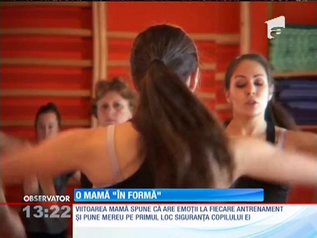 O instructoare de fitness din Deva demonstrează că sportul, sănătatea şi sarcina merg m&acirc;nă &icirc;n m&acirc;nă