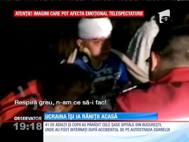 Ucraina &icirc;și ia răniții acasă