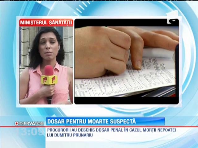 Dosar penal &icirc;n cazul morţii nepoatei lui Dumitru Prunariu