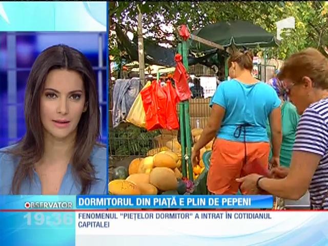 V&acirc;nzătorii de pepeni şi-au mutat locuinţele direct &icirc;n pieţe