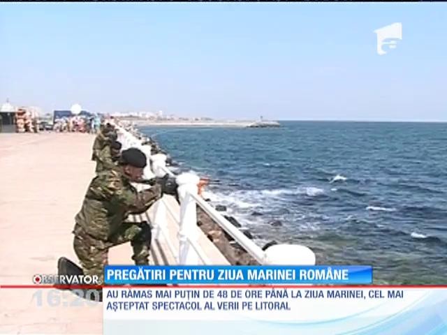 Pregătiri de luptă pentru Ziua Marinei Rom&acirc;ne