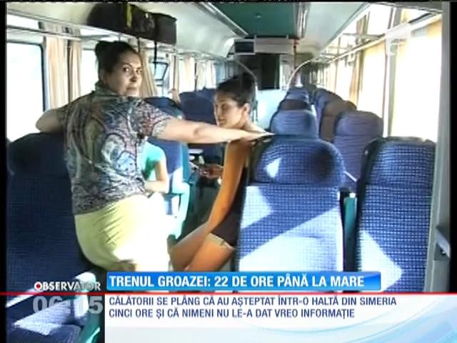 Călătorie de coşmar cu trenul p&acirc;nă la mare