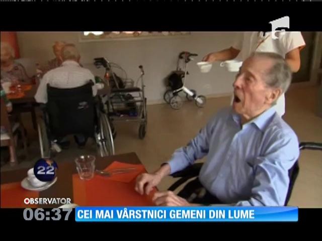 Cei mai v&acirc;rstnici fraţi gemeni &icirc;n viaţă trăiesc &icirc;n Belgia şi au &icirc;mplinit 102 ani