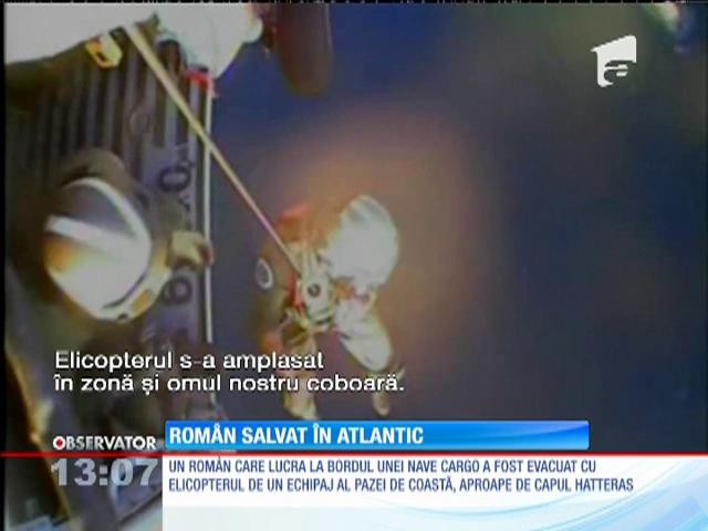 Marinar rom&acirc;n salvat din Oceanul Atlantic