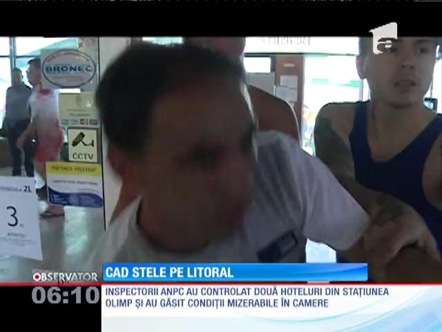Cad stele pe litoral. Două hoteluri din Olimp au pierdut c&acirc;te o stea după ce au primit o vizită de la inspectorii ANPC