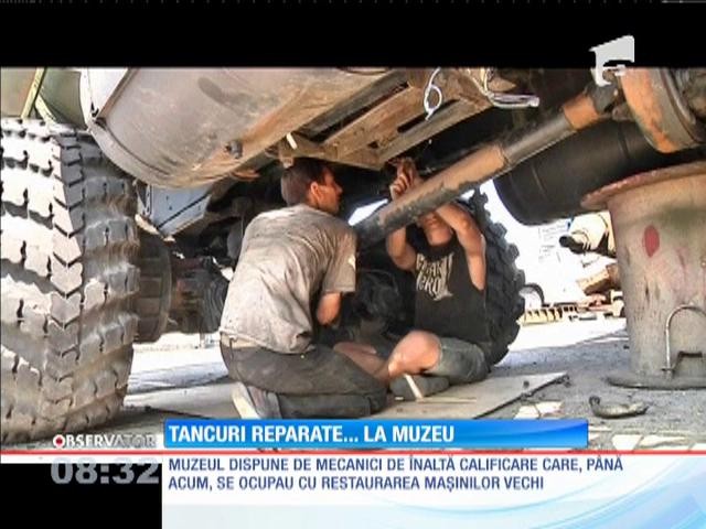 Muzeu transformat &icirc;n atelier de reparații pentru vehicule militare