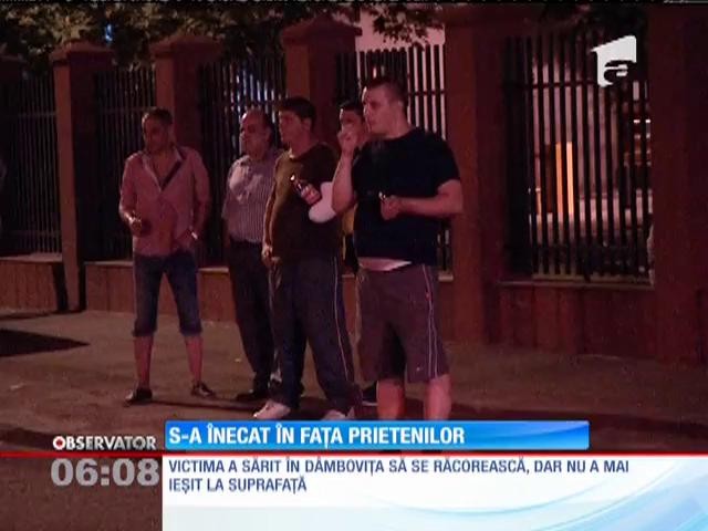 Tragedie &icirc;n D&acirc;mbovița. Un bărbat s-a &icirc;necat &icirc;n fața prietenilor