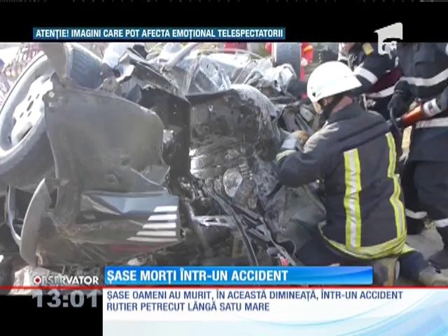 Şase oameni au murit &icirc;ntr-un accident auto de groază