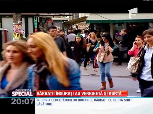 SPECIAL! Bărbaţii &icirc;nsuraţi au verighetă şi burtă