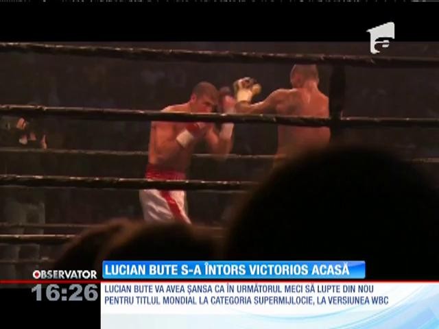 Lucian Bute s-a &icirc;ntors victorios &icirc;n Rom&acirc;nia!