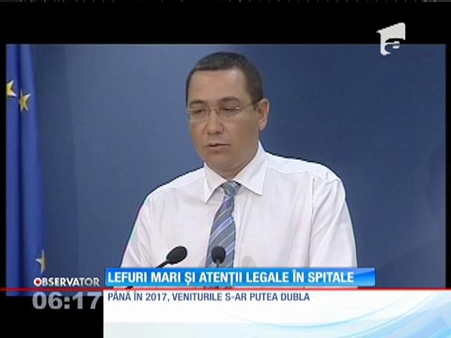 Guvernul a legalizat şpaga &icirc;n spitale
