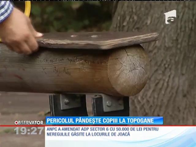 Joaca nu e joacă, e pericol curat &icirc;n multe parcuri din Bucureşti
